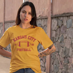 Kansas City Football-Red Lettering